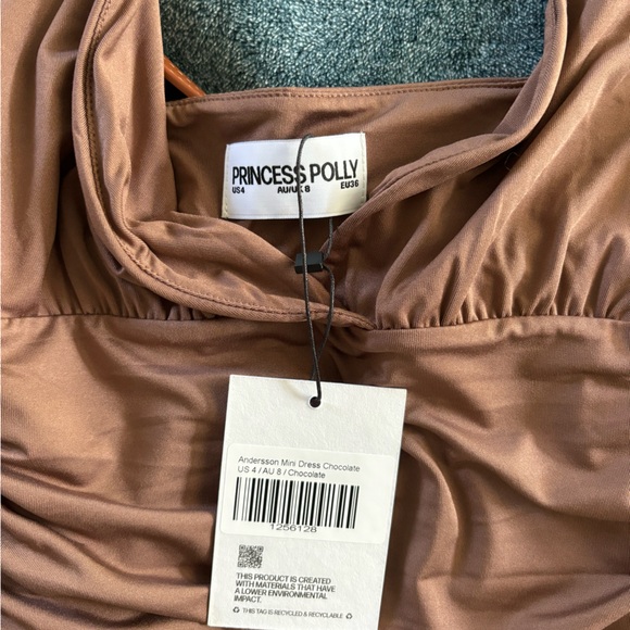 Princess Polly Andersson Mini Dress Chocolate - Picture 4 of 4